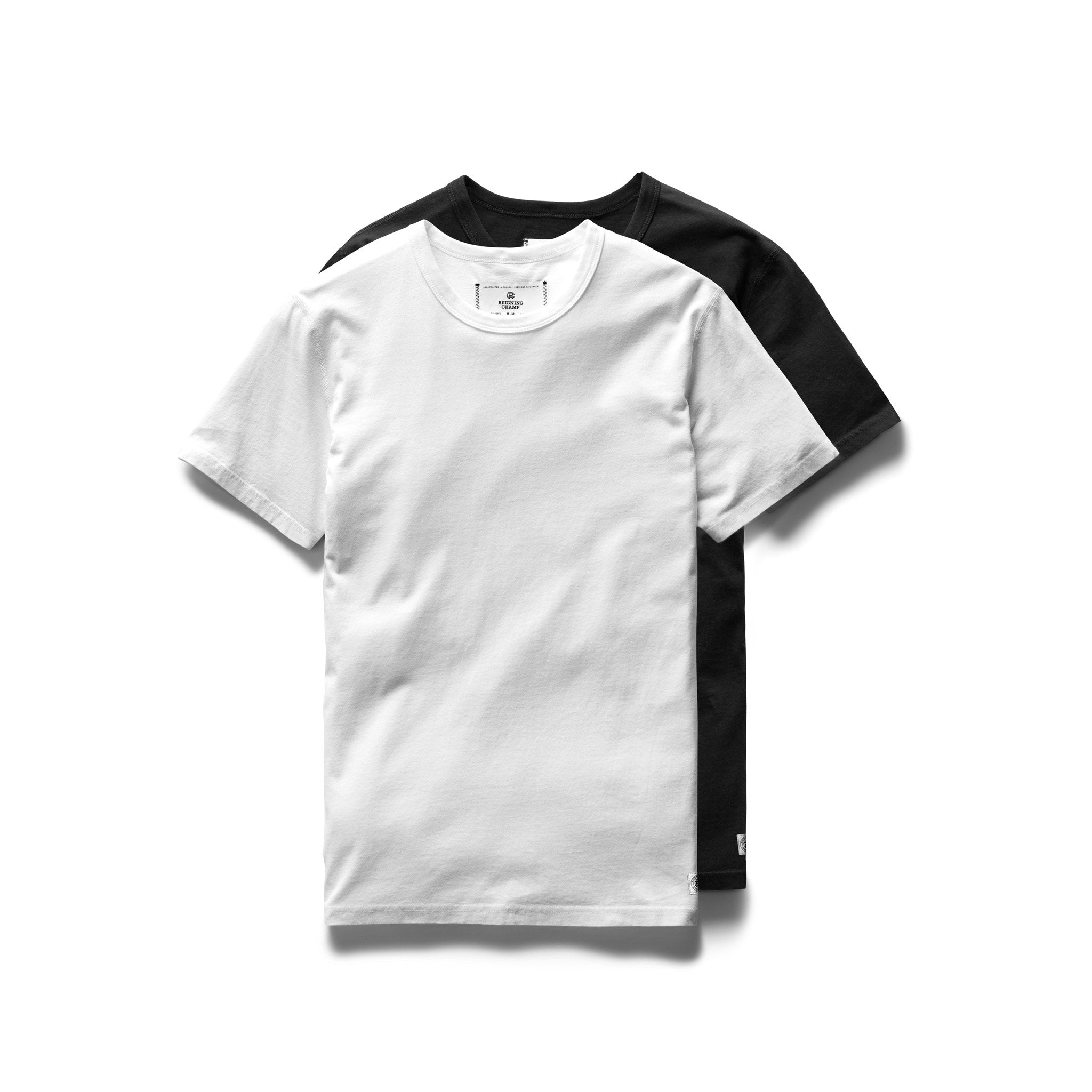 Cotton Jersey T-Shirt 2 Pack White/Black