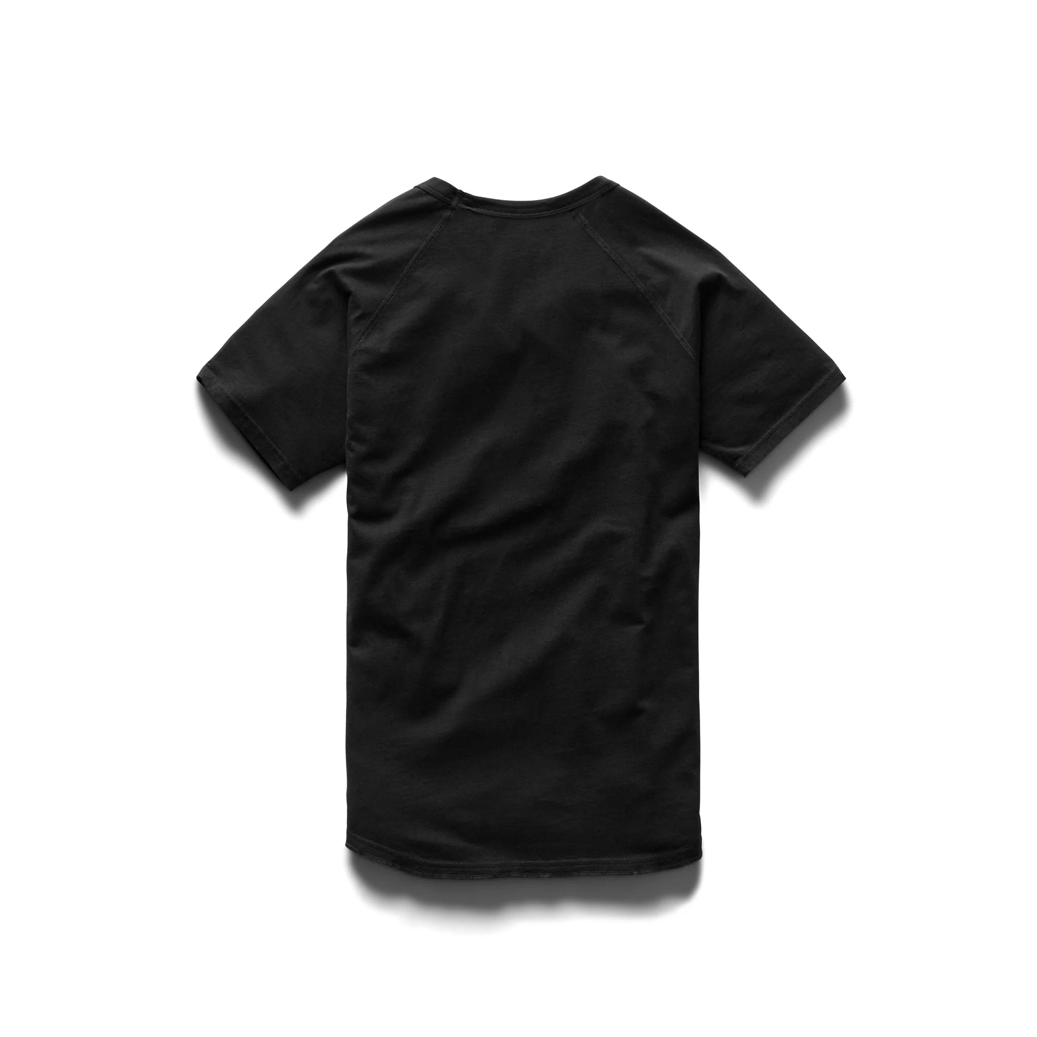 Cotton Jersey Raglan T-Shirt Black