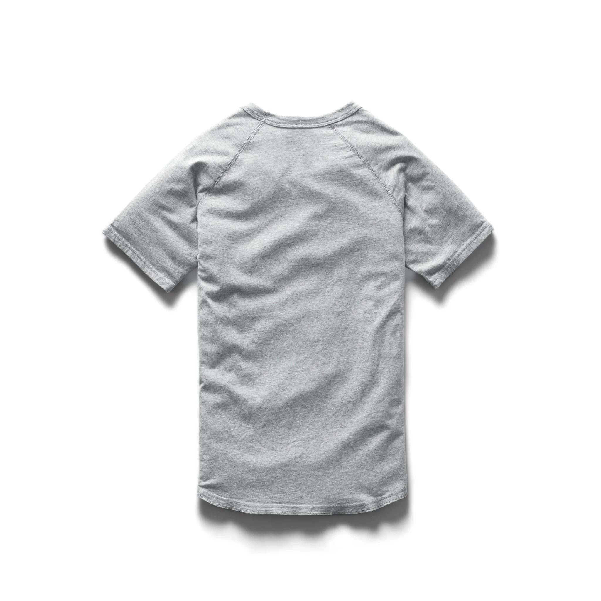 Cotton Jersey Raglan T-Shirt Heather Grey