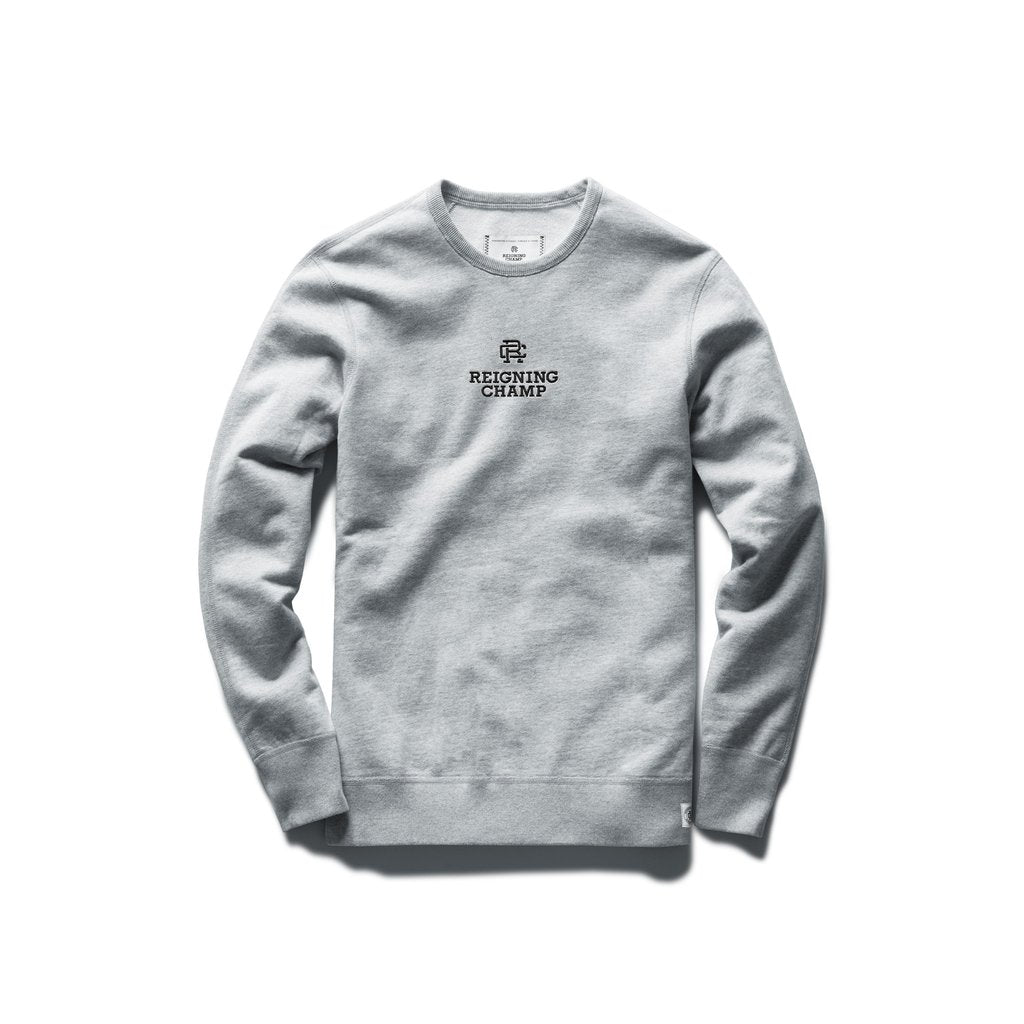 Midweight Terry Lockup Relaxed Crewneck Heather Grey