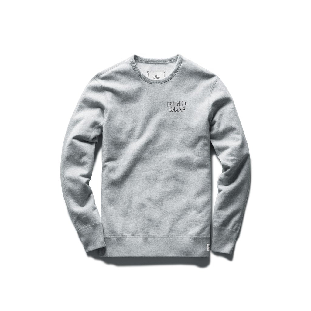Midweight Drop Shadow Relaxed Crewneck Heather Grey