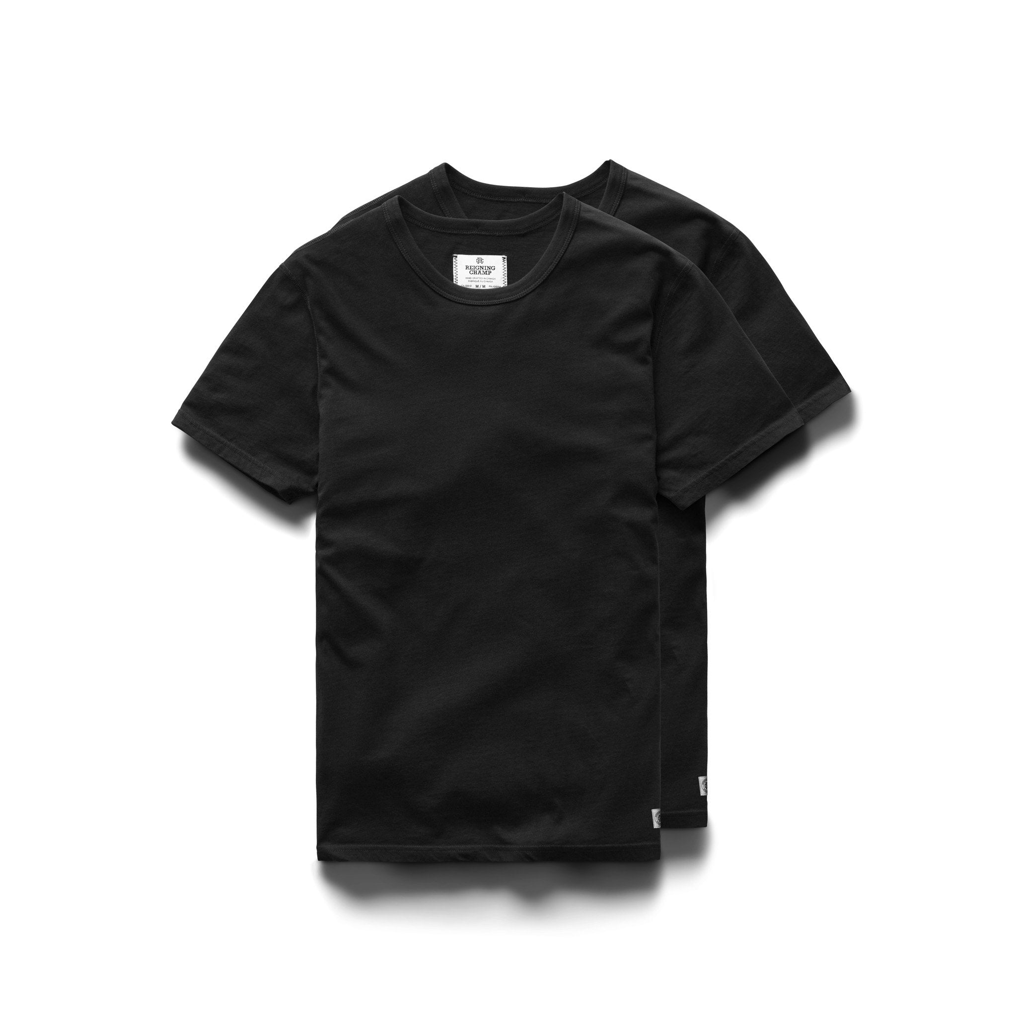 Cotton Jersey T-Shirt 2 Pack Black