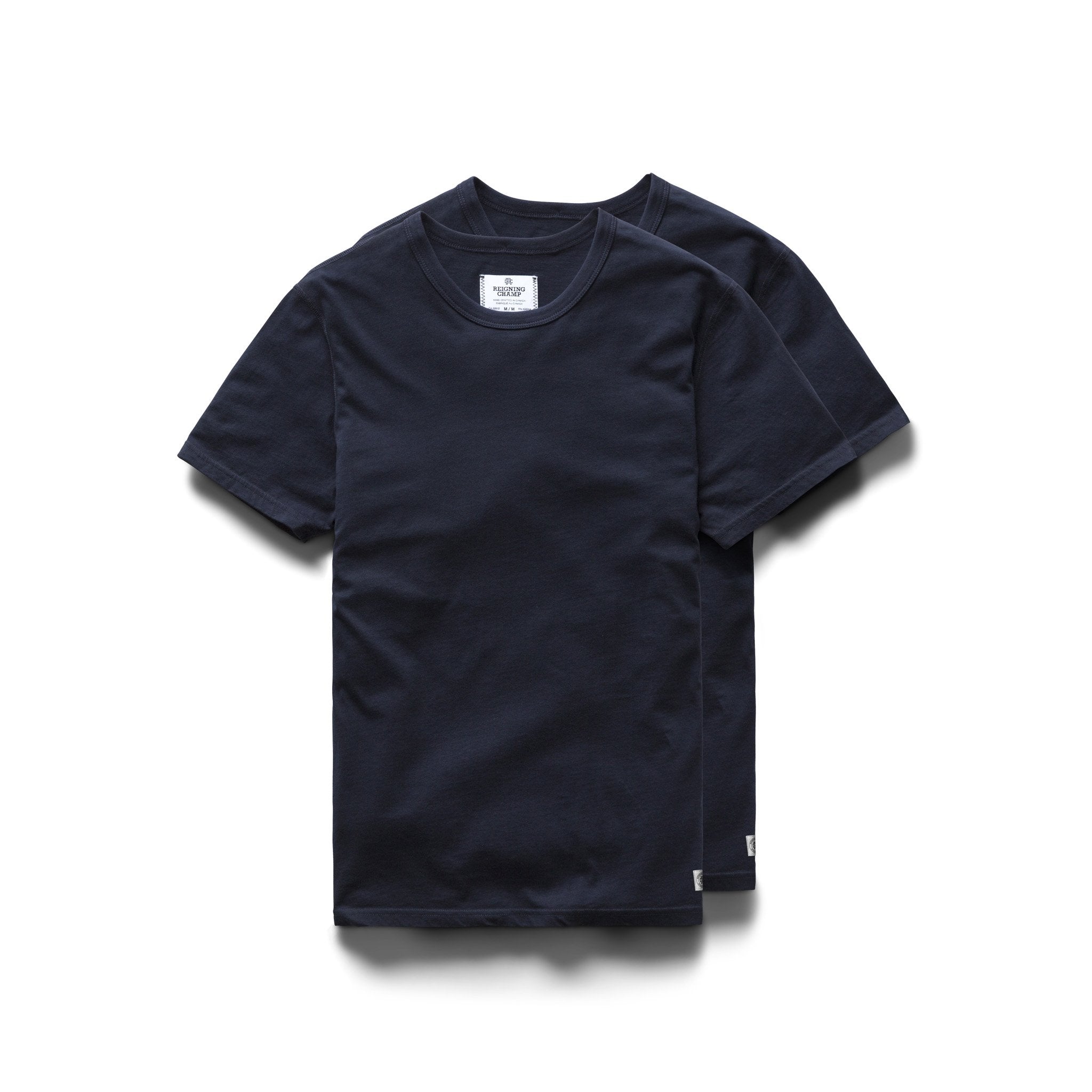 Cotton Jersey T-Shirt 2 Pack Navy