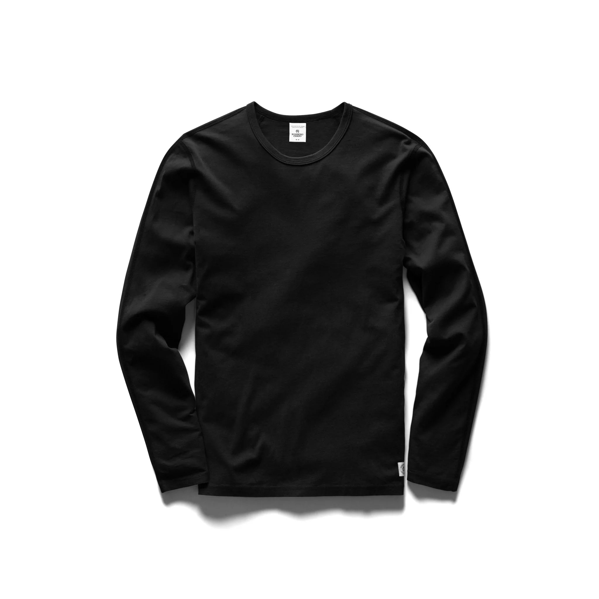 Cotton Jersey Long Sleeve T-Shirt Black
