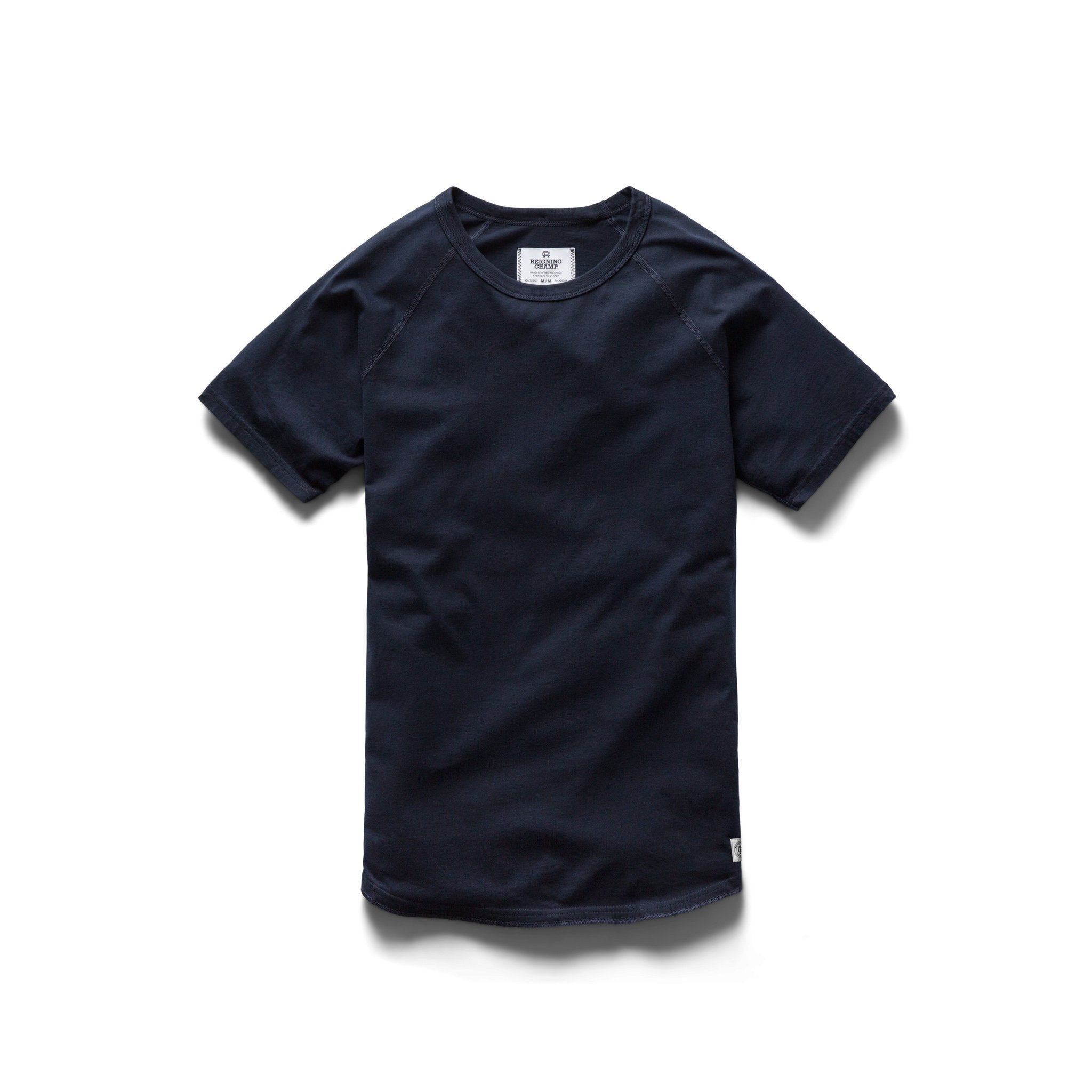 Cotton Jersey Raglan T-Shirt Navy