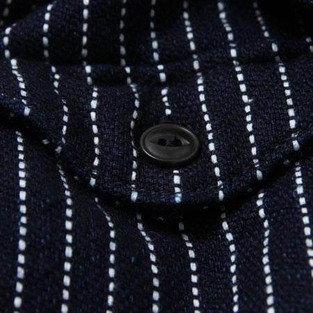 Indigo Stripe Heavy Flannel Shirt
