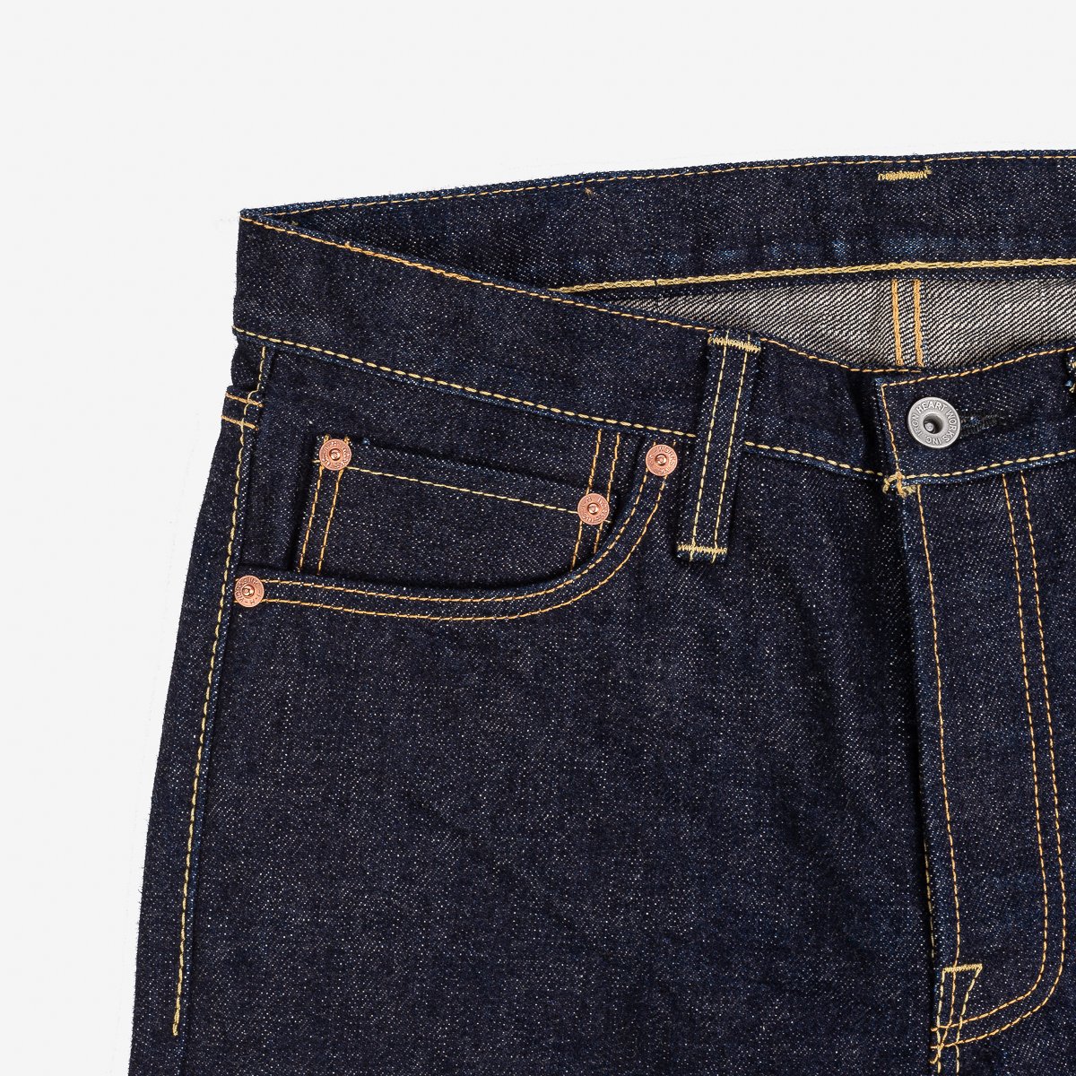 IH-666S-18 18oz Vintage Selvedge Denim Slim Straight Indigo