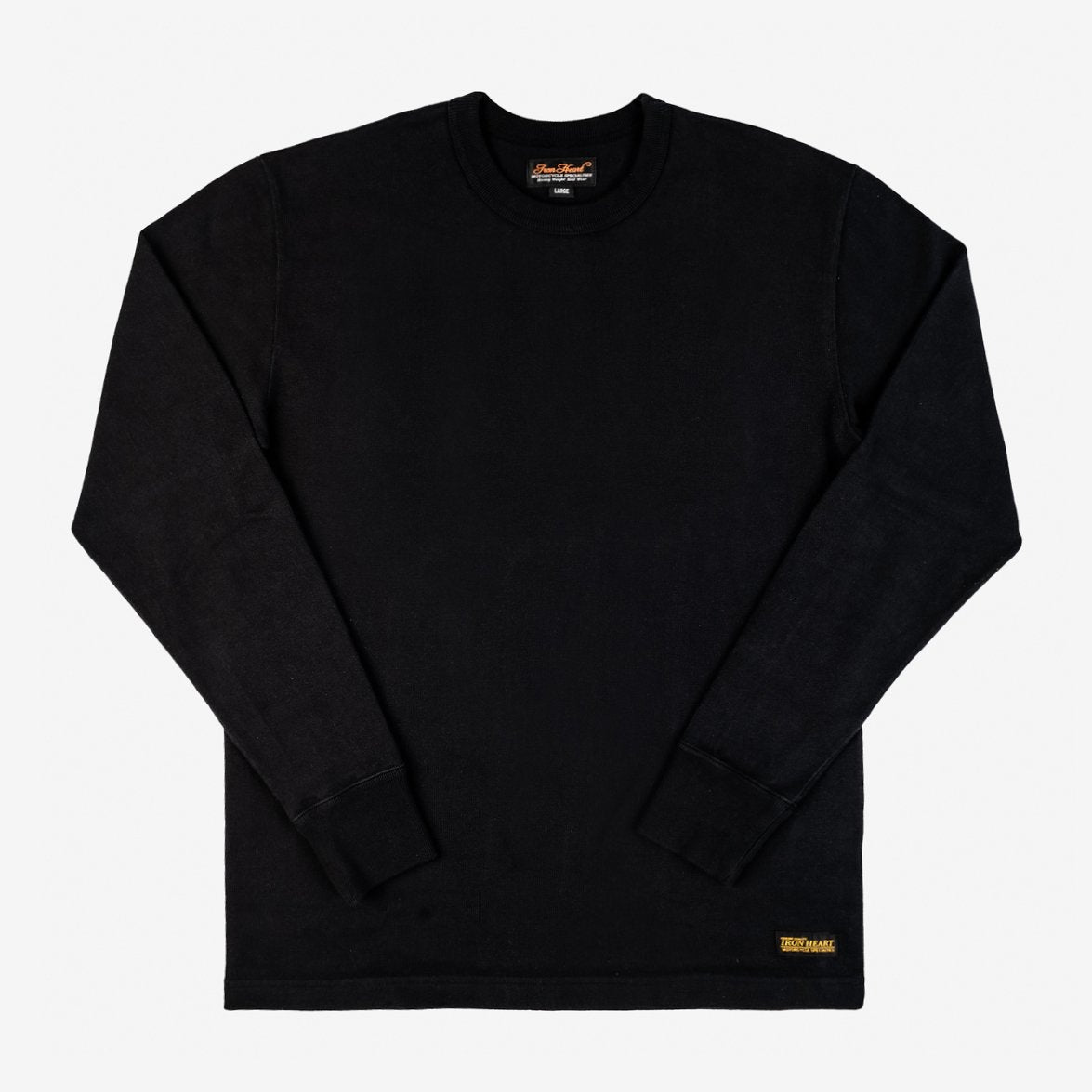IHTL-1501-BLK 11oz Cotton Knit Crewneck Sweater Black