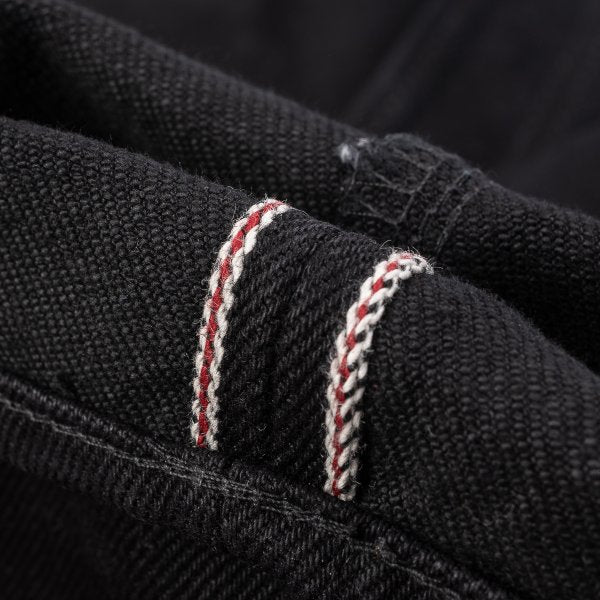 IH-666S-SBG 21oz Selvedge Denim Slim Straight Superblack Fade to Grey