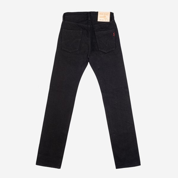 IH-666S-SBG 21oz Selvedge Denim Slim Straight Superblack Fade to Grey