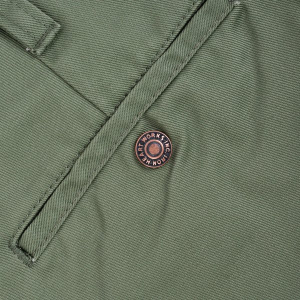 IH-721-OLV 9oz Mercerised Cotton Chino Olive