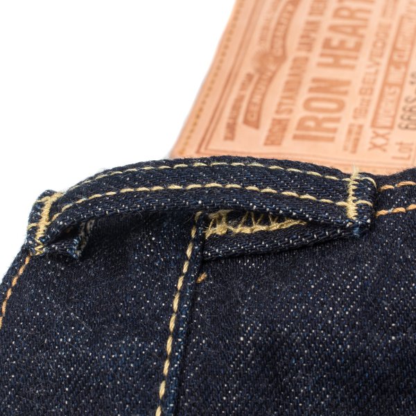 IH-666S-18 18oz Vintage Selvedge Denim Slim Straight Indigo