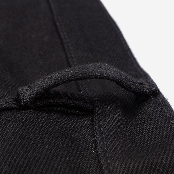 IH-666S-SBG 21oz Selvedge Denim Slim Straight Superblack Fade to Grey