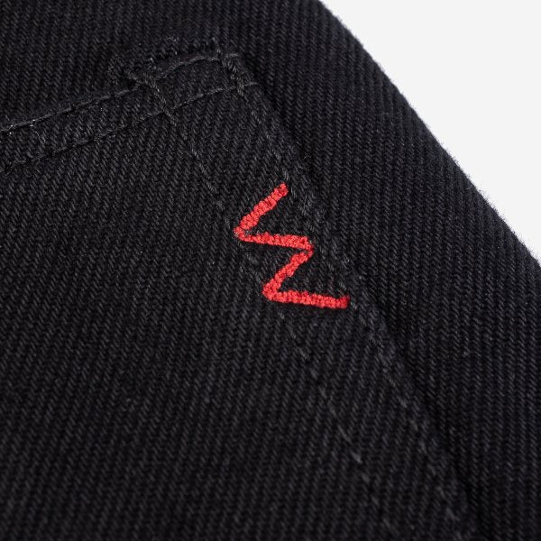 IH-666S-SBG 21oz Selvedge Denim Slim Straight Superblack Fade to Grey