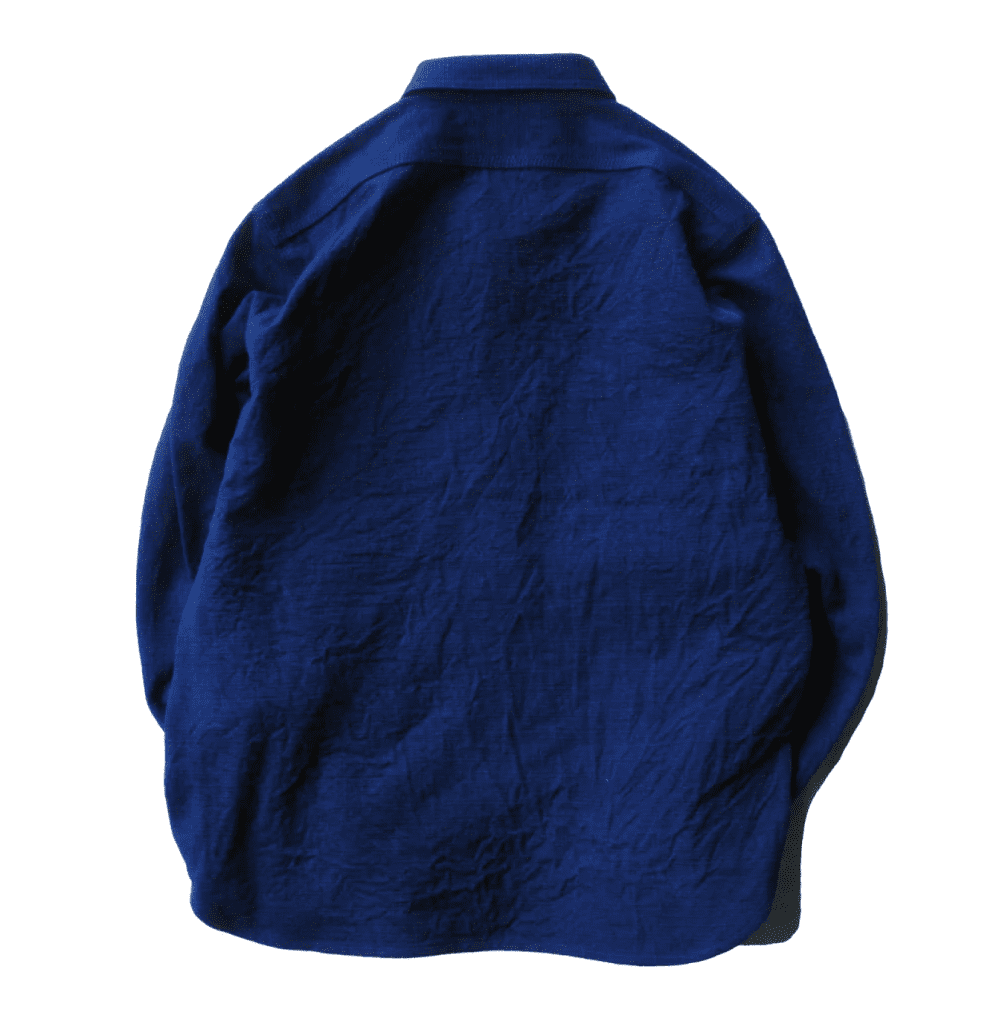 SSS22-02 Natural Indigo Dyed Work Shirt